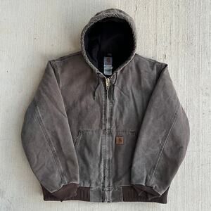 Carhartt J130 CHT brown hooded work wear jacket